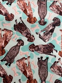 Pattern of dogs and bones