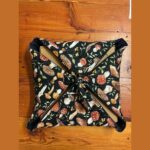 Mushroom insulated casserole carrier holding a pizza box