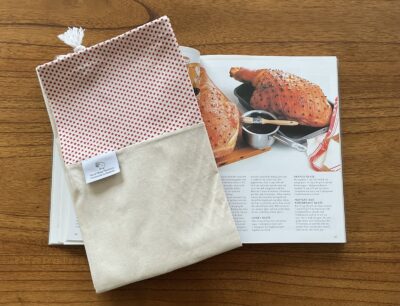 Handmade Christmas ham bag, Stars design