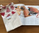 Handmade Christmas ham bag, Trees - Red Large design